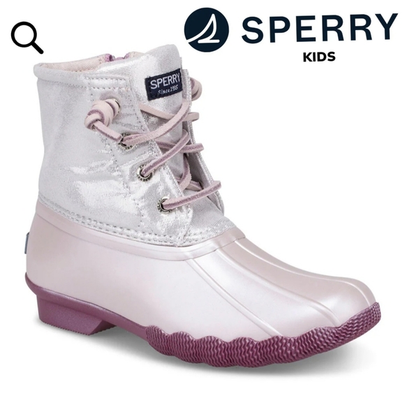 🩷S P E R R Y | Big Kids Saltwater Duck Boots | size 2M - Picture 1 of 16